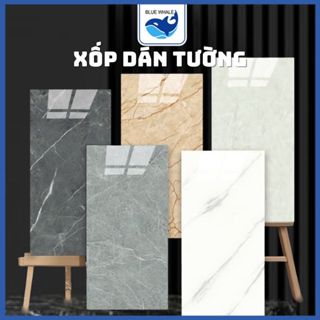 Tấm Xốp Dán Blue Whale Tường Vân Đá Bóng KT 30x60cm có keo sẵn, chống thấm