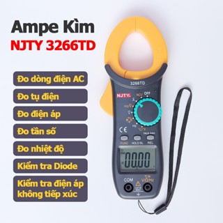 Ampe kìm Đồng hồ kẹp dòng vạn năng NJTY 3266TD đo tụ, tần số, nhiệt độ, điện trở, điện áp