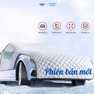 Bạt phủ che nắng chống nóng kính lái bảo vệ gương xe hơi ô tô có dây ràng 4 bánh Phương Đông