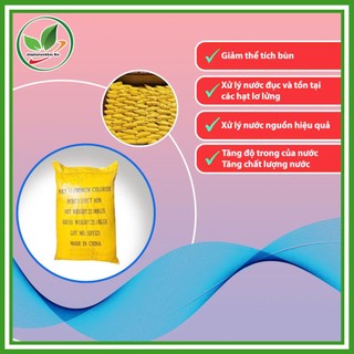 Chất trợ lắng bể cá, bể bơi PAC 31%. Bao 5kg