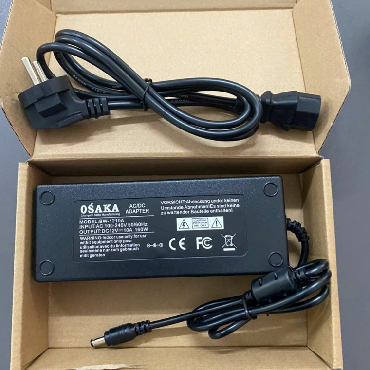 Nguồn Adapter 12v từ 5A-10A Sony/ OSAKA dùng cho bơm mini