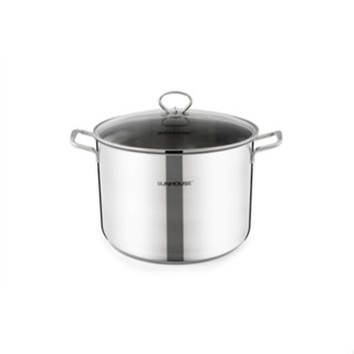 Nồi luộc gà inox 3 đáy Sunhouse SHG28LG size 28cm thể tích 12L - hàng chính hãng
