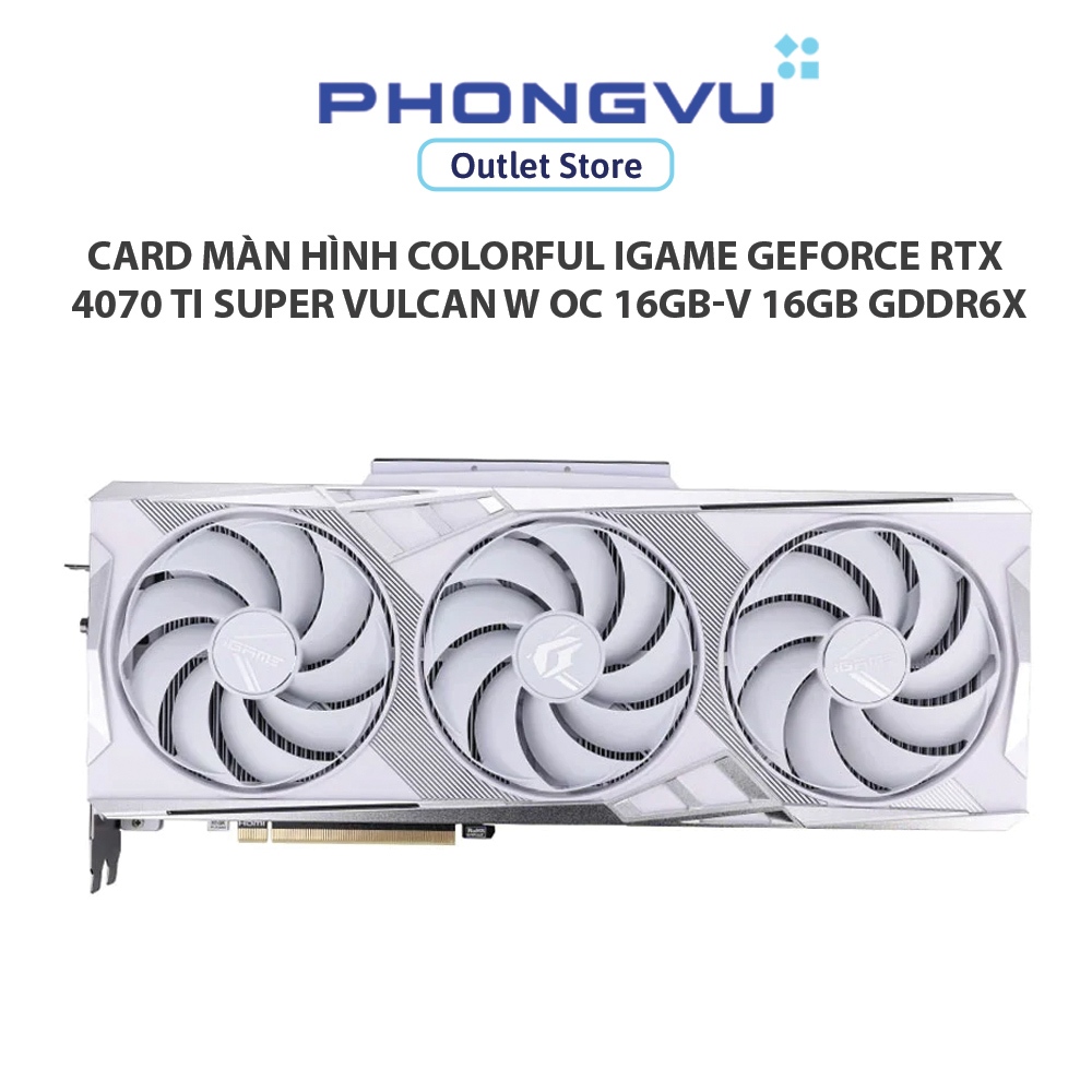 Card màn hình Colorful iGame GeForce RTX 4070 Ti SUPER Vulcan W OC 16GB-V 16GB GDDR6X - Bảo hành 36 