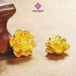  ANCARAT - Charm Hoa Sen - Miễn phí tết vòng tay Handmade 