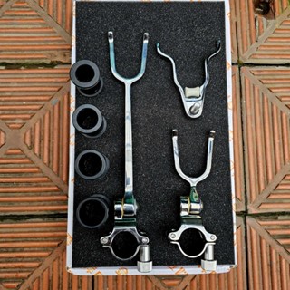 Ngoe phụ gác cần và đầu V inox gác cần câu cá XIDU thế hệ mới