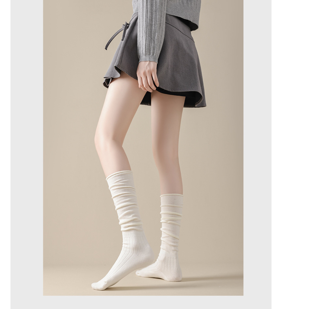 Tất vớ cao cổ Jengiang Tất bốt nữ phong cách Hàn Quốc Lolita ngọt ngào B800 | BigBuy360 - bigbuy360.vn
