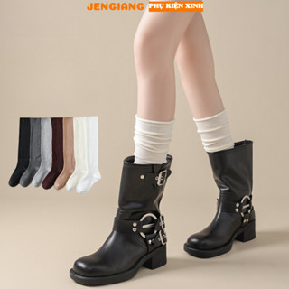 Tất vớ cao cổ Jengiang Tất bốt nữ phong cách Hàn Quốc Lolita ngọt ngào B800