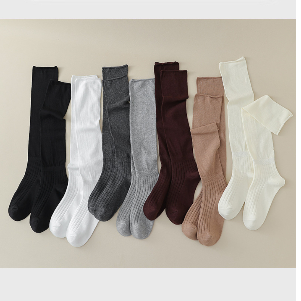 Tất vớ cao cổ Jengiang Tất bốt nữ phong cách Hàn Quốc Lolita ngọt ngào B800 | BigBuy360 - bigbuy360.vn