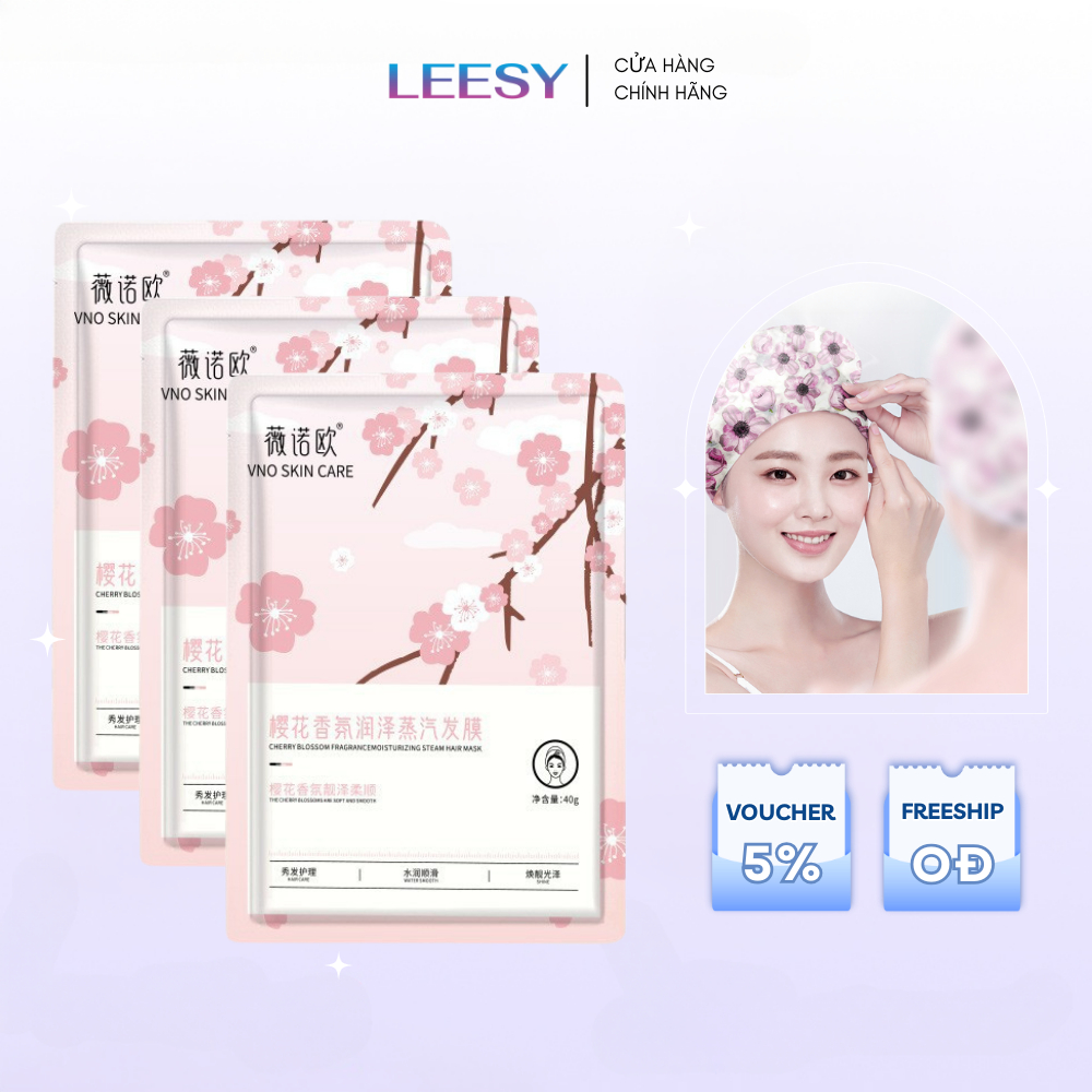 Mặt nạ ủ tóc Túi ủ tóc phục hồi tóc hư tổn 3WB Hair Skin Care Mặt nạ dưỡng chất ủ tóc cao cấp mới 2024