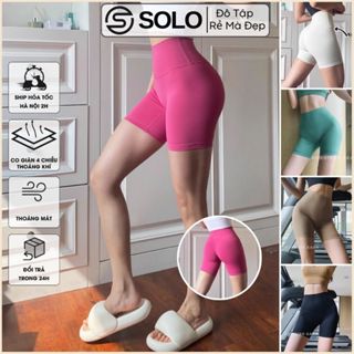 Quần Lulu Biker Short Legging Đùi Cạp Cao Gen Bụng Tập Gym Yoga Chaỵ Bộ Thun Poly Co Giãn Thoáng 934