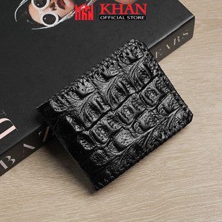 Ví Nam Da Bò Dập Vân Cá Sấu Nổi , Nhiều Ngăn Đựng , Sang Trọng