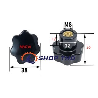 Set 10 cái núm vặn ren âm M8, M6