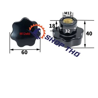 Set 5 cái núm vặn ren âm M10  và M12