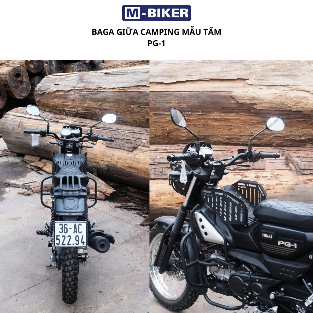 Baga giữa pg1, baga pg1, baga giữa camping pg1 chính hãng mbiker.