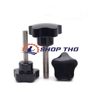 Set 6 cái núm vặn, nút vặn 5 cánh ren M6