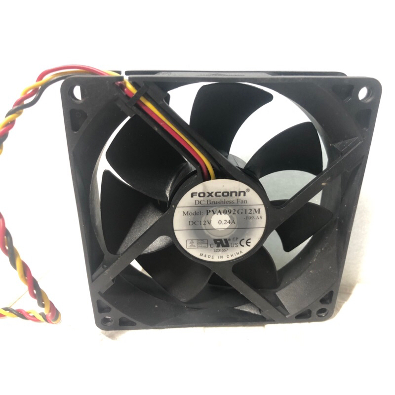 [Quạt 9cm] FOXCONN 12V 0.24A jack 3pin