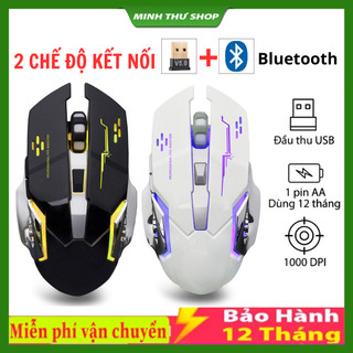  Chuột Gaming Không Dây T28   M100   A2 Dành Cho Game Thủ Click Không Gây Tiếng Ồn Có Đèn LED Chơi Game Cực Đã 
