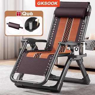  GKSOOK Ghế Xếp Ghế Gấp Gọn Giường Xếp Ghế Được làm bằng vải lụa mát mẻ và thoáng khí 