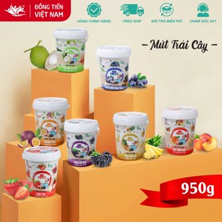 [TỔNG HỢP] Mứt Trái Cây Có Xác Làm Nhân Bánh - Uni Fresh - Xô 950gr
