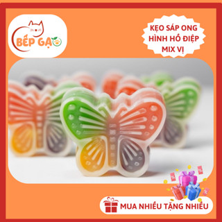 Kẹo sáp ong hình Hồ Điệp size nhỡ mix đủ vị mứt trái cây và thạch - bếp gạo kẹo handmade