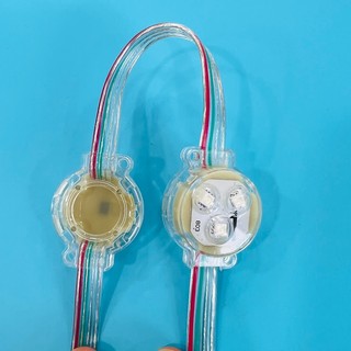  Dây 30 Led f30mm full color điện áp 12V IC26803 tự đổi màu không cần mạch lập trình. 