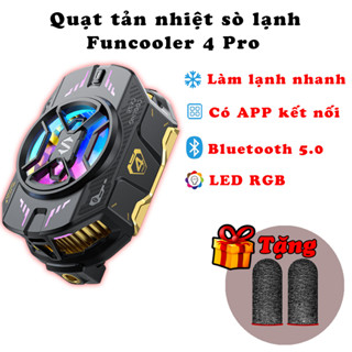 Black Shark Funcooler 4 Pro Quạt tản nhiệt điện thoại hỗ trợ Bluetooth 5.0 kết nối app Công suất 27W lạnh cực nhanh