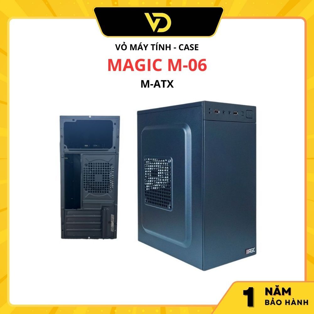 VỎ MÁY TÍNH CASE MAGIC M-06 (M-Atx) - NEW CHÍNH HÃNG BẢO HÀNH 1 NĂM