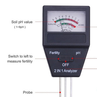 Máy đo pH đất và độ dinh dưỡng của đất 3 đầu dò TPH01801