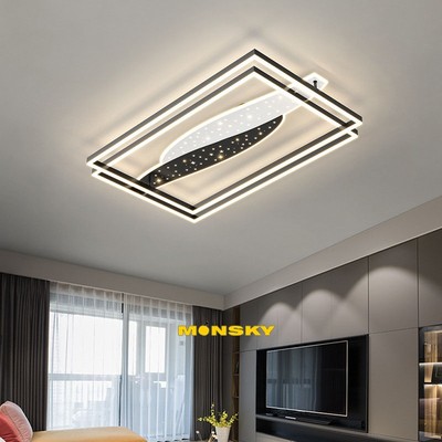 Đèn trần MONSKY LOZUN VIP trang trí nội thất cao cấp 3 màu ánh sáng dùng khiển từ xa tiện dụng(1005)