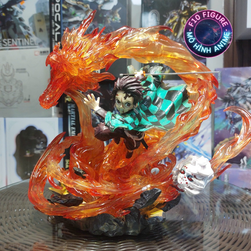 Mô hình Tanjiro Chém hơi thở mặt trời có led Kimetsu no Yaiba -  Mô hình Thanh gươm diệt quỷ Tanjiro