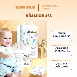 Tã/ bỉm miobuss, bỉm quần siêu mềm mỏng, thấm hút tốt, bịch 50m size M-3XL