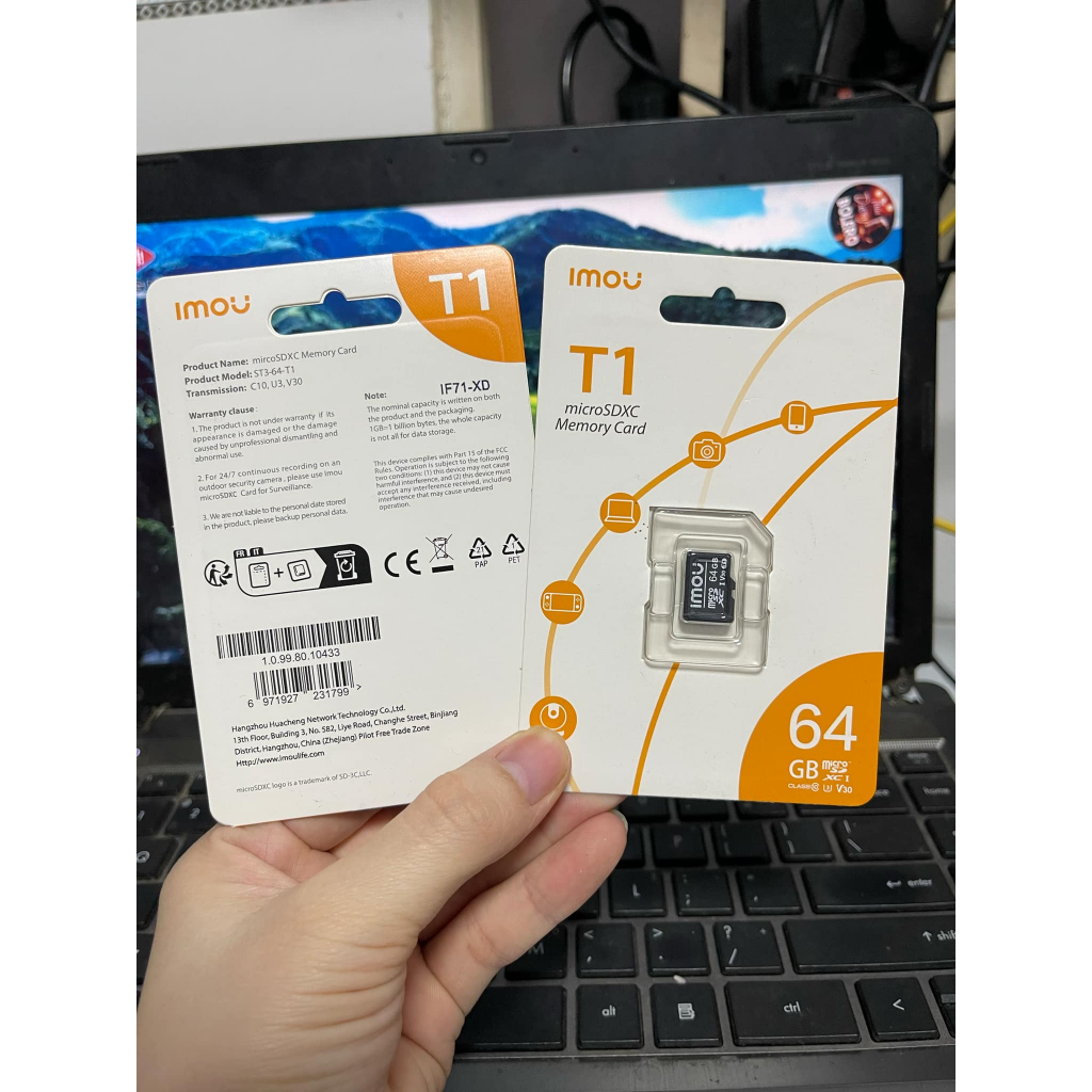 Thẻ Nhớ IMOU 64GB Tốc Độ Cao, Chuyên Dụng Cho Camera WiFi, Camera Hành Trình, Điện Thoại, Chính Hãng