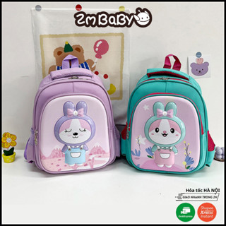  Balo cho bé mần non mẫu giáo ZMBABY BLT-67 Bề mặt nhựa EVA chống thấm nước in hình 3D dễ thương 