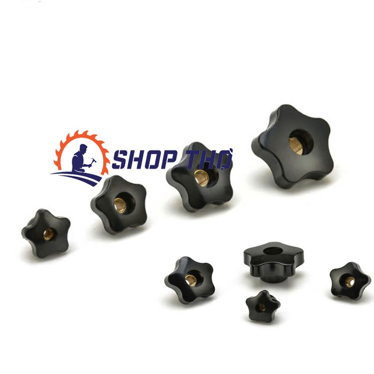Núm vặn xuyên tâm ren  M6, M8, M10  (núm thủng)