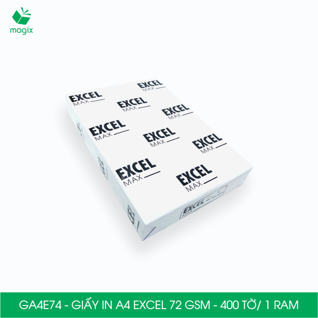 GA4E74 - Combo 5 ram Giấy in đơn hàng A4 Excel 72 gsm - Giấy photo A4 giấy in văn phòng