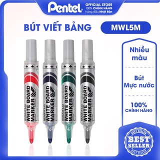 Bút viết bảng mực nước đầu bấm | siêu bền, siêu tiết kiệm, nét tròn 3.5mm | Pentel MWL5M