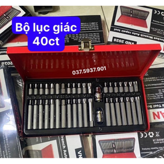 Bộ Lục Giác Hoa Thị , Bộ Đầu Vít Hoa Thị 40 Chi Tiết