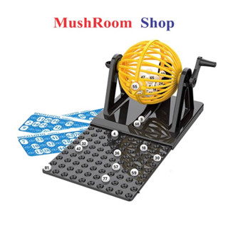 Cờ Lô Tô 90 Số BINGO Hộp Đỏ - Lồng Quay Lô Tô Nhựa,Lồng Quay Xổ Số Loto