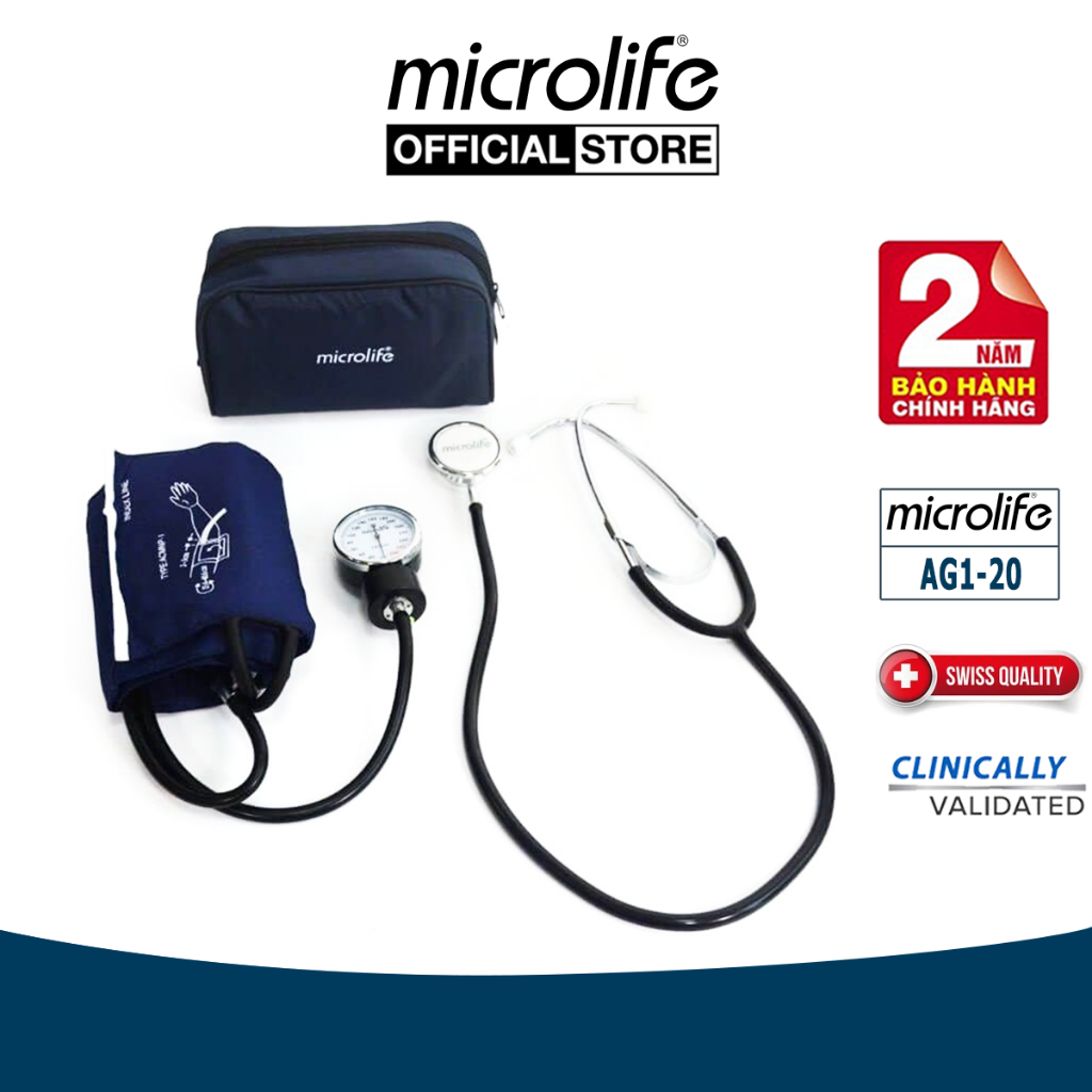 [Thương Hiệu Thụy Sỹ] Máy đo huyết áp cơ Microlife AG1-20 | Dùng cho bác sỹ , y tá , điều dưỡng