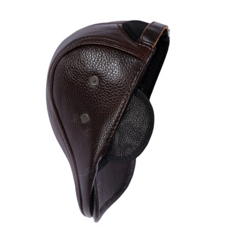 Mũ beret nam da bò tặng ông tặng bố M118 có bịt tai có chỉnh size