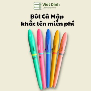   Khắc tên  Bút máy Cá Mập Baby Shark khắc tên miễn phí thiết kế nhỏ gọn ngòi mài dễ viết phù hợp học sinh tiểu học 