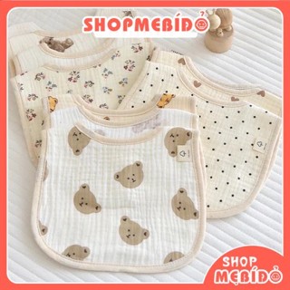 Yếm Xô Muslin Chữ U Kiểu Dáng Hàn Quốc Đáng Yêu Cho Bé Thoáng Mát Thấm Hút Cực Nhanh - Shop Mẹ Bí Đỏ