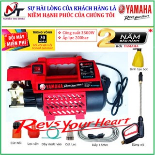 Siêu hot Máy rửa xe YAMAHA công suất 3500W mau đỏ bao hanh 24 tháng