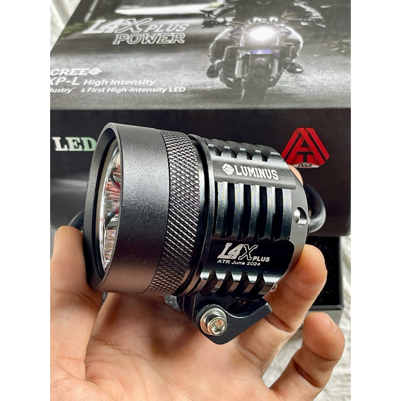 Đèn Led L4X Plus cao cấp - kính ánh tím (chống loá) siêu sáng Mẩu mới 2024 - tặng kèm công tắc