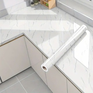 3 mét giấy dán bếp chống dầu mỡ cao cấp, Dcal vân đá tráng nhôm chịu nhiệt chống nước khổ 60 cm