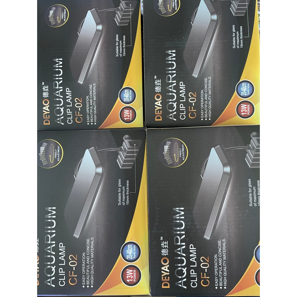 Đèn kẹp Deyao CF-02 RGB 13W đỏ cá không đỏ nước