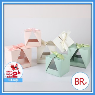 Hộp quà bất ngờ sáng tạo-Hộp quà mật ngọt,hộp vuông mở đôi, quà tặng 20/10,14/2,8/3,đựng hoa tươi 02592