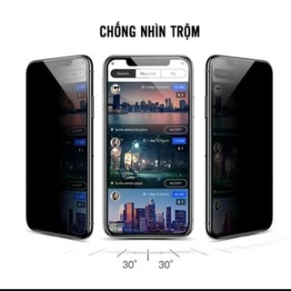Kính Cường Lực iPhone KK 4D Chống Nhìn Trộm Full Màn iPhone 7/8/Plus/X/XS/XR/11/12/13/14/15/16/Pro/plus/proMax [KK.CNT]