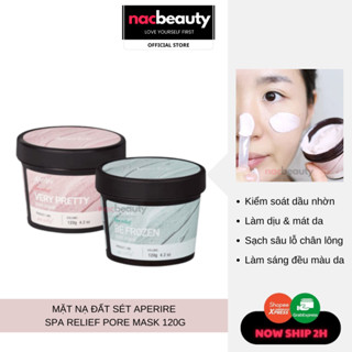 [Full size] Mặt Nạ Đất Sét Aperire Spa Relief Pore Mask 120g - REP Bio Fresh Mask With Real Calming Herbs RE:P 130g