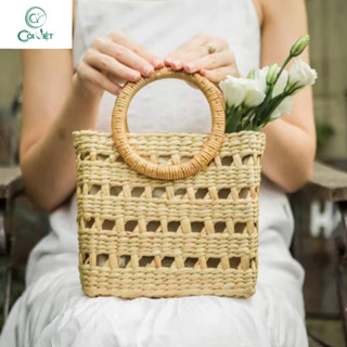 Túi lục bình chụp hình mặc áo dài Cói Việt